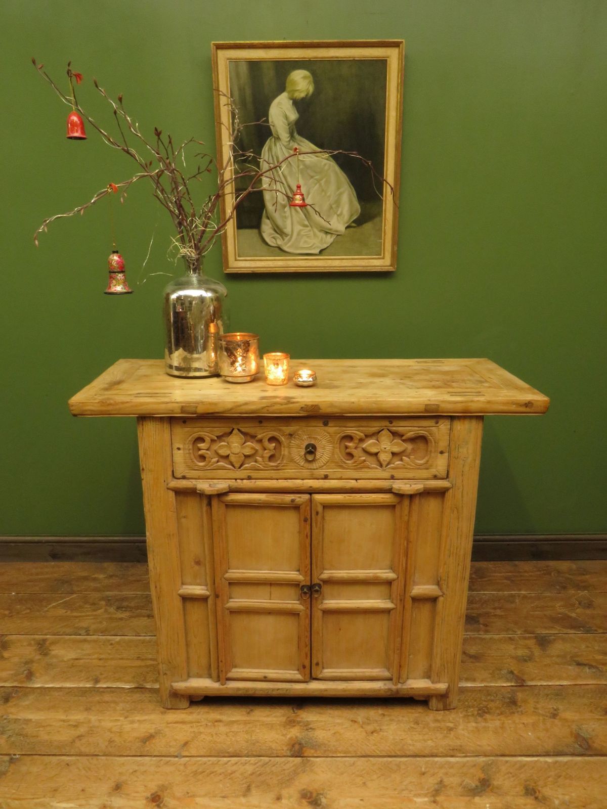 photo buy Antique Chinese Bleached Elm Altar Cabinet Late Qing Period 19 Th Century Cabinet