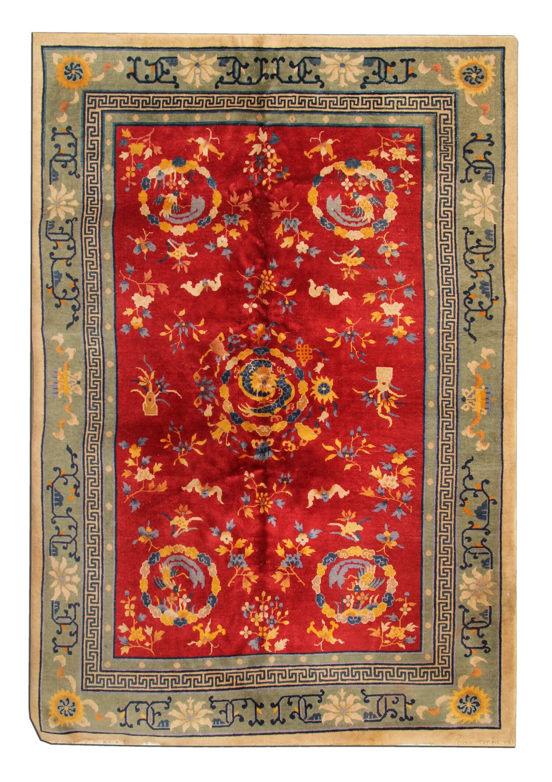 Blush Red Rugs, Art Deco Carpet Chinese Rug 182 X 270 Cm photo furniture