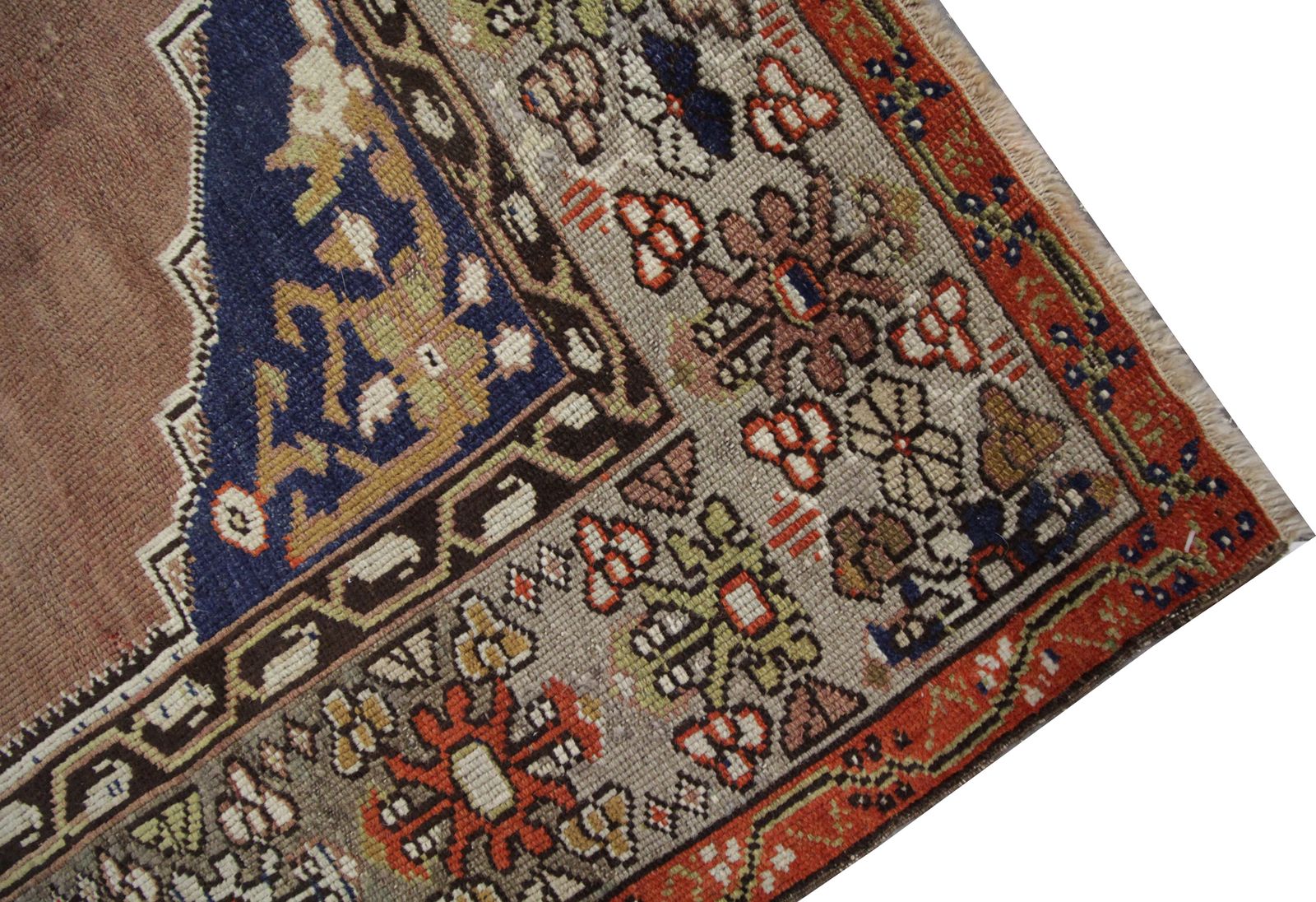 Antique Rugs Turkish Small Area Rug, Wool Carpet 128x187cm photo Textiles