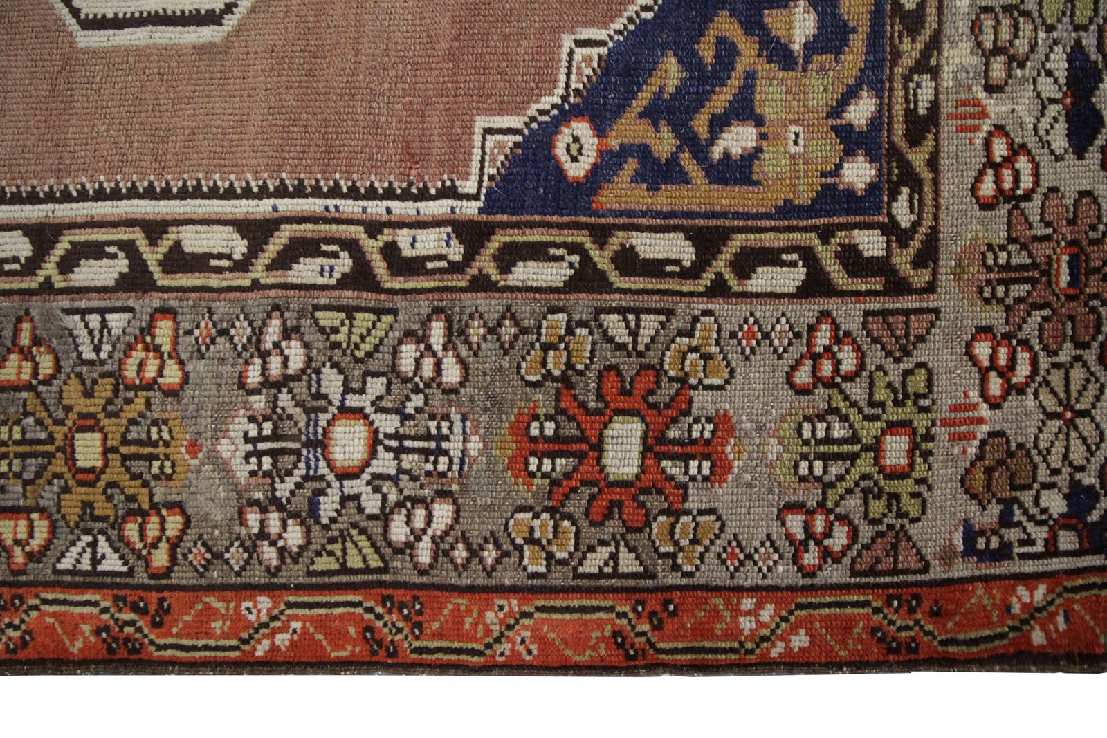 Antique Rugs Turkish Small Area Rug, Wool Carpet 128x187cm photo 2300.0