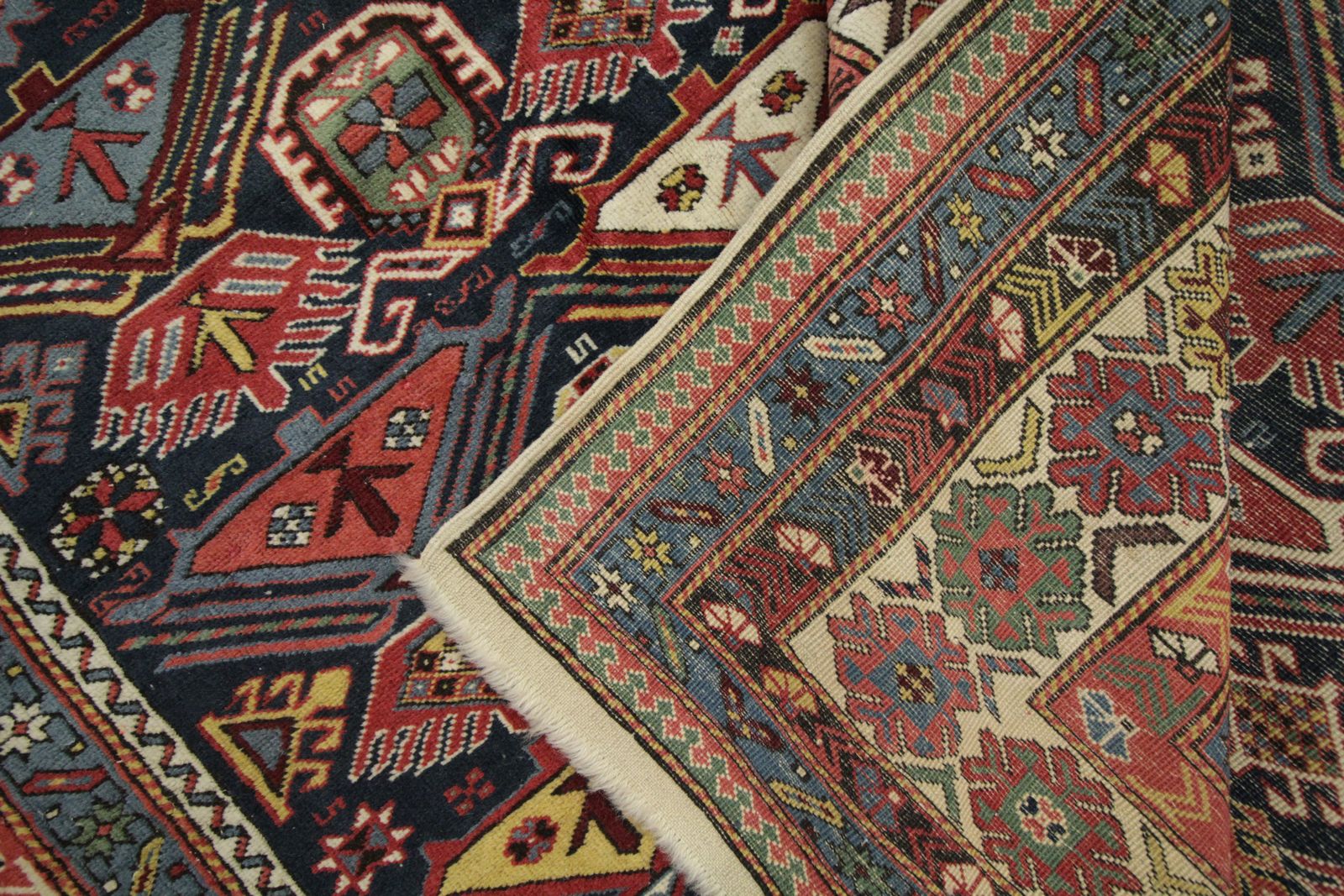 Rare Vintage Caucasian Rug Shirvan Handmade Wool Carpet 206 X 260 Cm photo buy