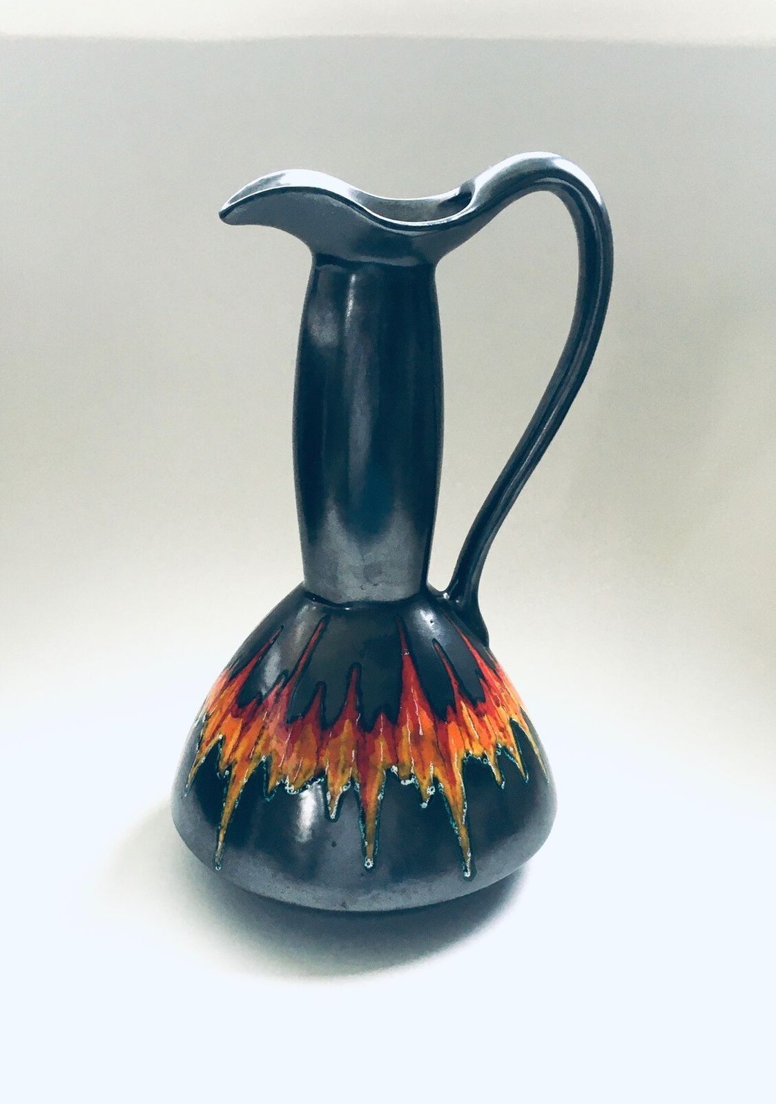 Art Pottery Metaalgeglazuurde Xl Kan Vaas, Italië Ca. Jaren 1960 photo 138.88