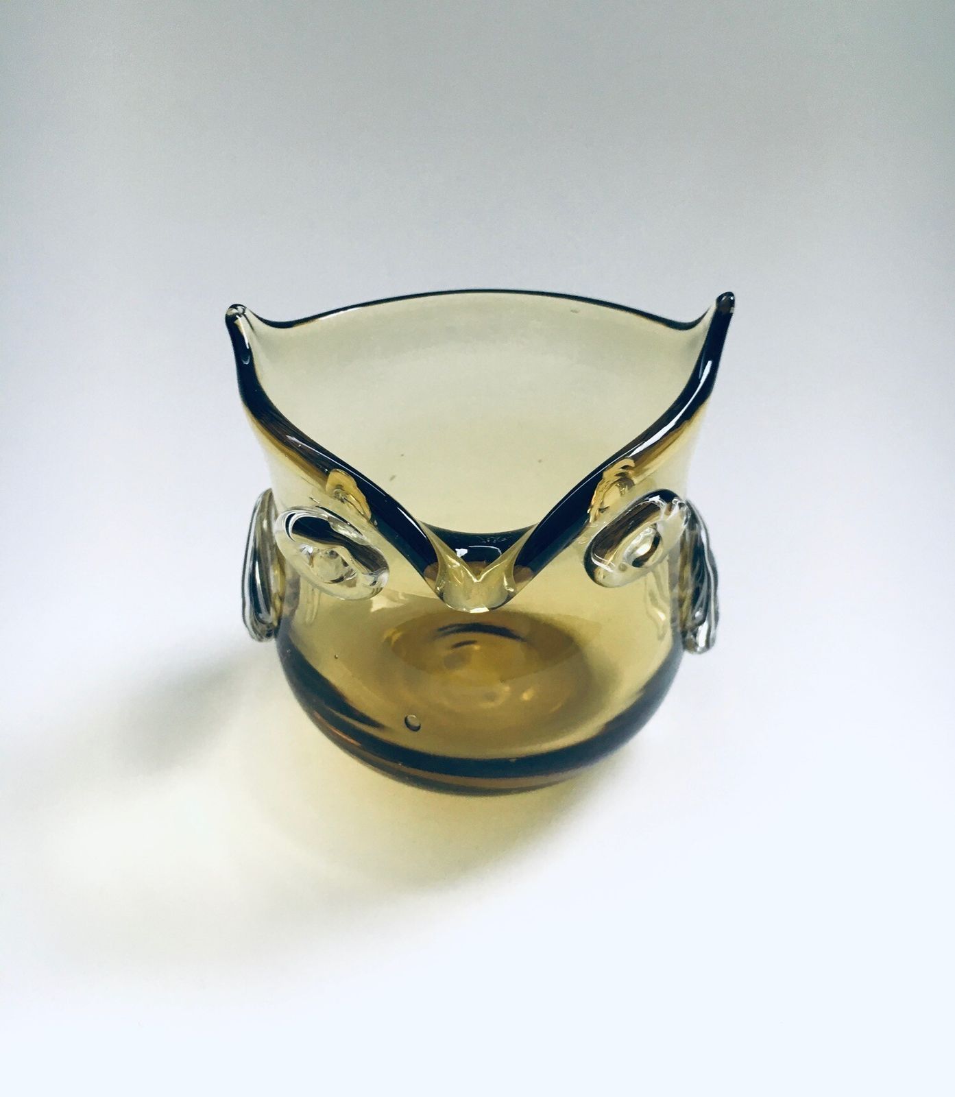 Murano Kunstglas Uil Karaf / Vaas, Jaren 1960 photo for sale