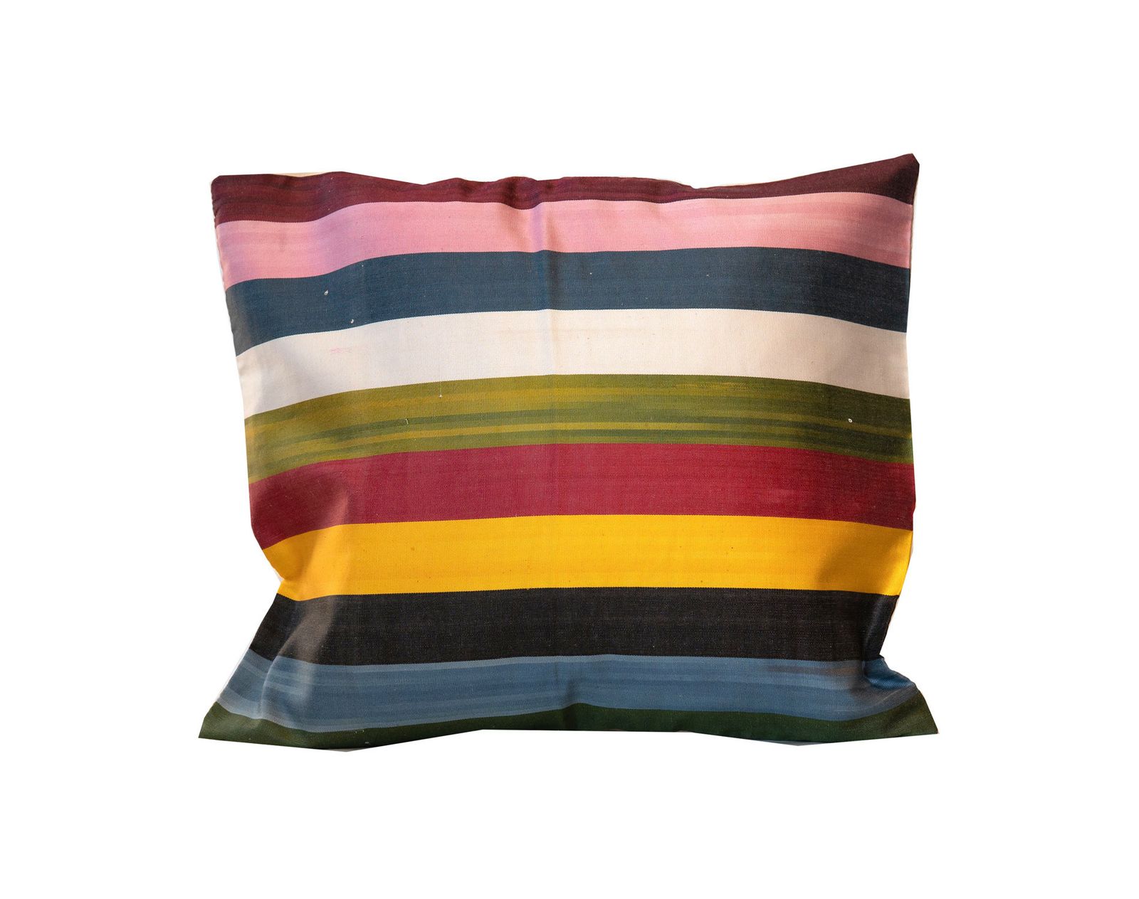Handmade Striped Pure Silk Cushion Cover  Modern Scatter Cushion
