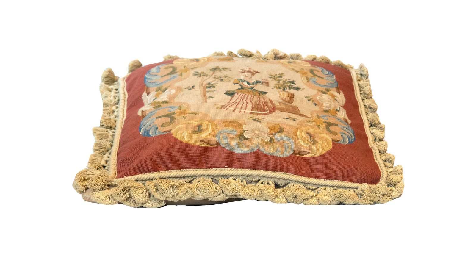 Traditional French Aubusson Cushion Cover photo furniture