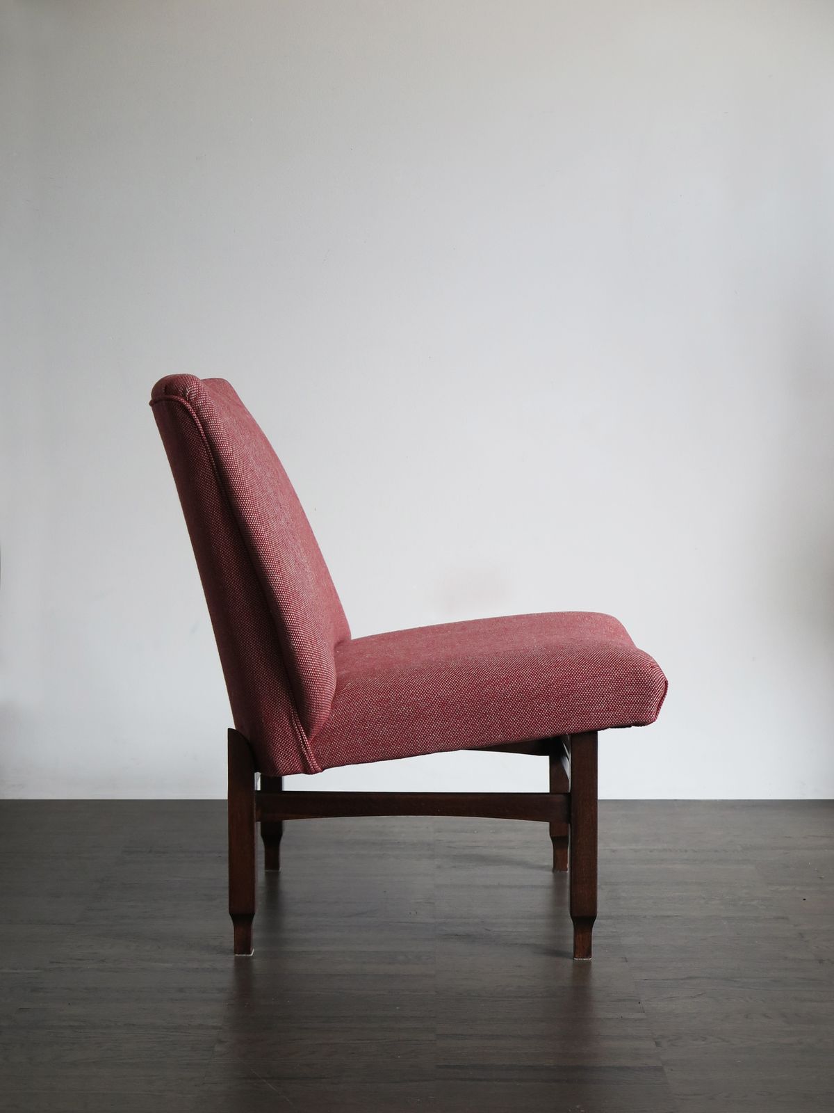 Couple Of Italian Midcentury Modern Design Red Armchairs, 1950s photo 3576.0