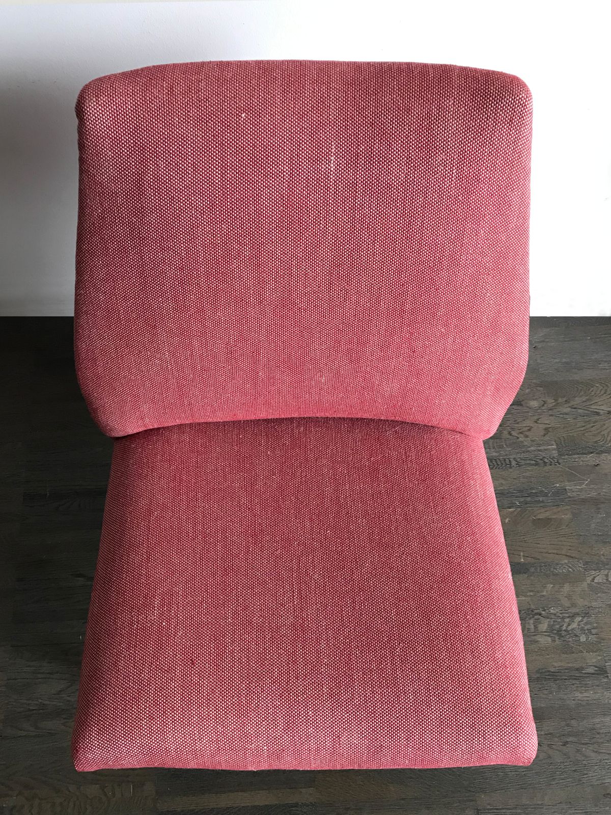 Couple Of Italian Midcentury Modern Design Red Armchairs, 1950s photo vintage