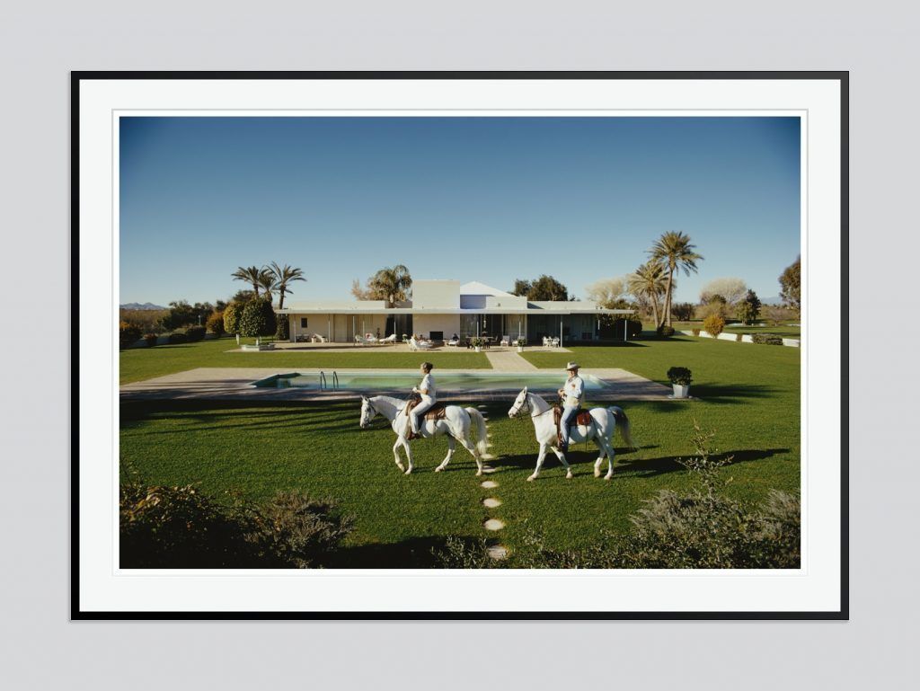 Slim Aarons 'Daniel Gainey' 1973 Oversize C Type Print Framed In Black