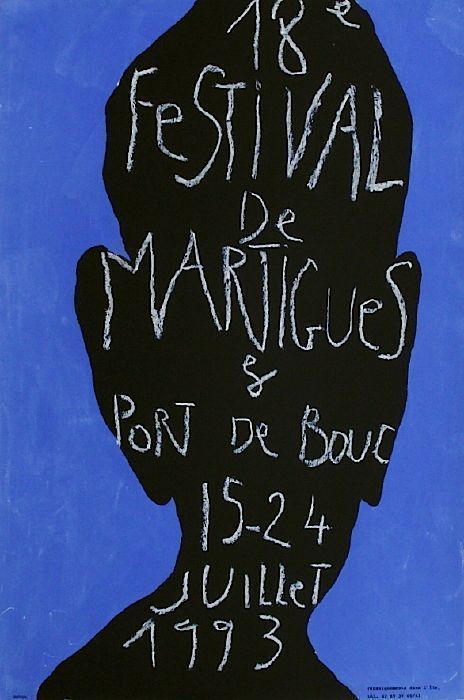 Blais Jean Charles Screen Printing Poster Festival De Martigues