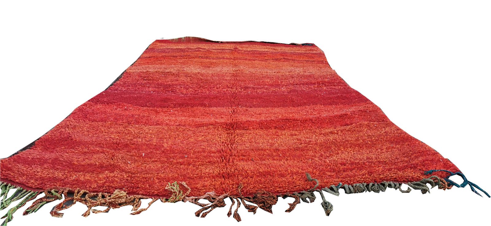 Antique Boujad Rug 19th Century. Handmade Berber Wool Carpet 10.9x 5.5 Ft photo for sale