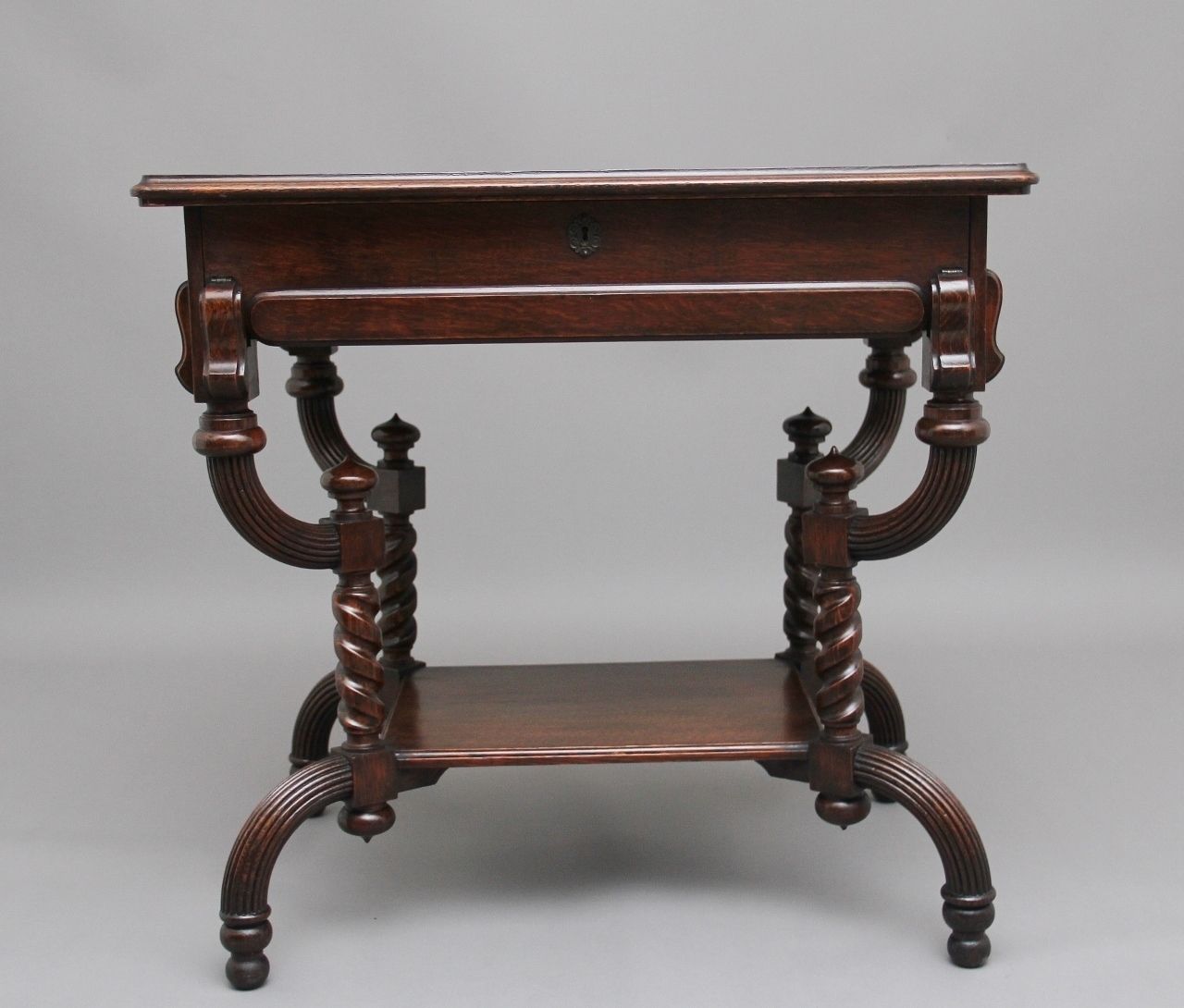 Early 20th Century Metamorphic Oak Desk photo buy