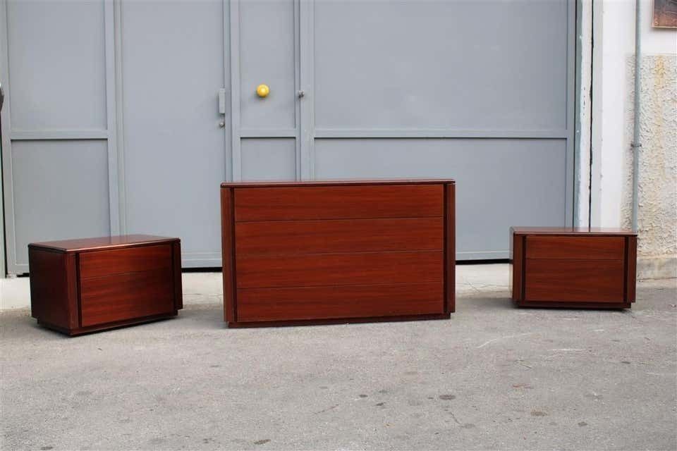 Bedroom Sets Dresser Night Stands Mahogany Minimal Italian Design Razionalist photo 2745.0