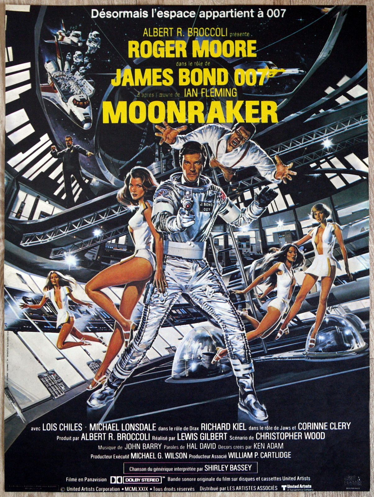 Movie Poster "Moonraker" James Bond 007 Roger Moore photo vinterior