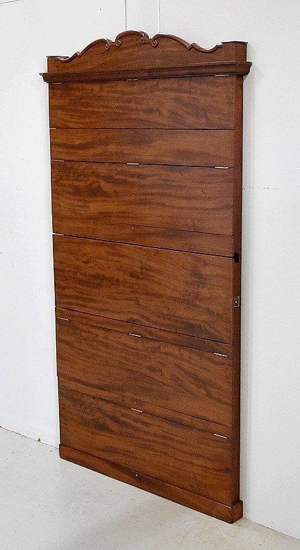 Wall Shelf Or Foot Secretary, Mahogany Late 19th Century photo Furniture
