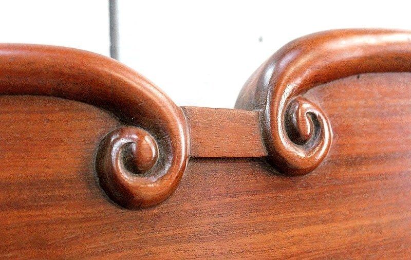 3561.74 Wall Shelf Or Foot Secretary, Mahogany Late 19th Century photo