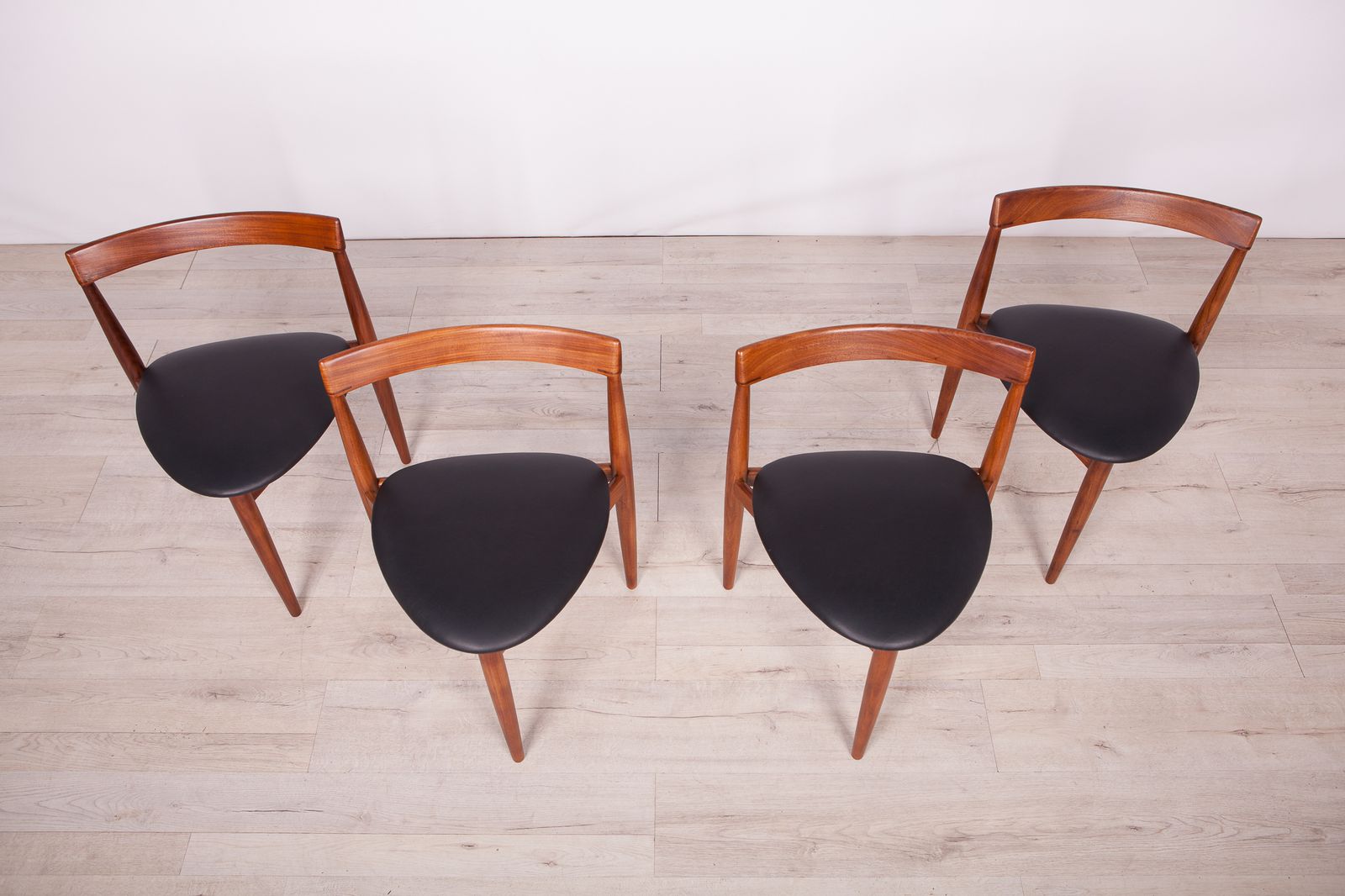 photo for sale Compact Dining Chairs By Hans Olsen For Frem Røjle, 1950s, Set Of 4
