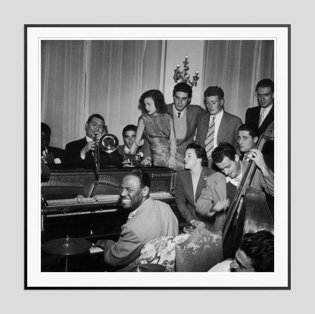 Slim Aarons 'Dixieland Jam' 1948 Oversize Black Frame Silver Gelatine Resin Print
