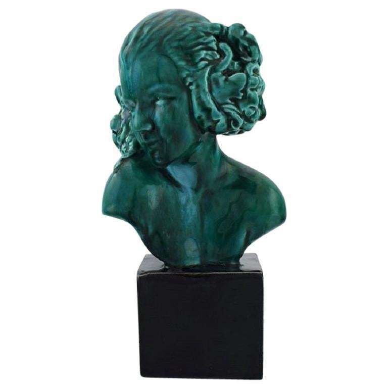 Maxime Real Del Sarte For Sevres, Art Deco Sculpture Of Young Woman photo furniture