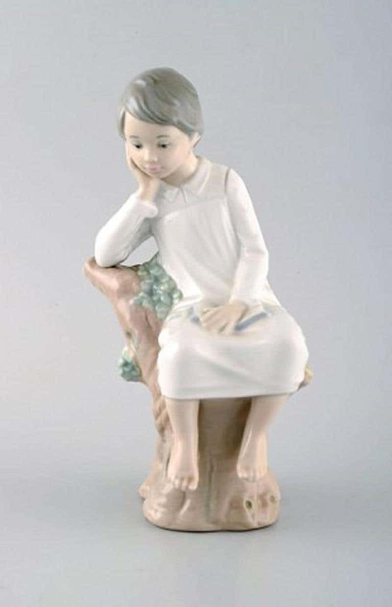 Lladro And Nao, Spain, Four Porcelain Figurines Of Children, 1980s 1990s photo Home Decor