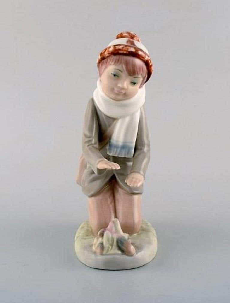 Lladro, Nao And Zaphir, Spain, Five Porcelain Figurines Of Children, 1980s 1990s photo vinterior