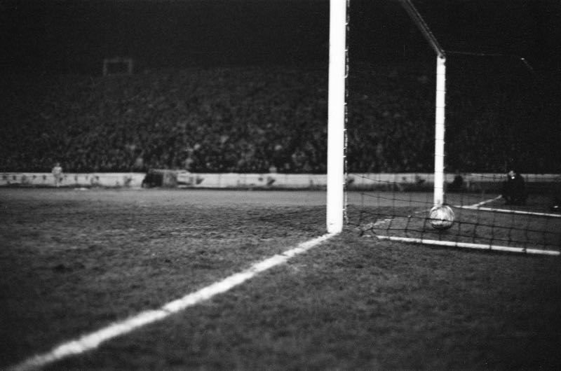 'Chelsea Goal' 1965 Oversize Archival Pigment Print Framed In Black photo furniture