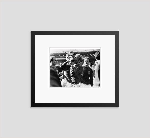 'Victory At Wembley' 1966 Oversize Archival Pigment Print Framed In Black