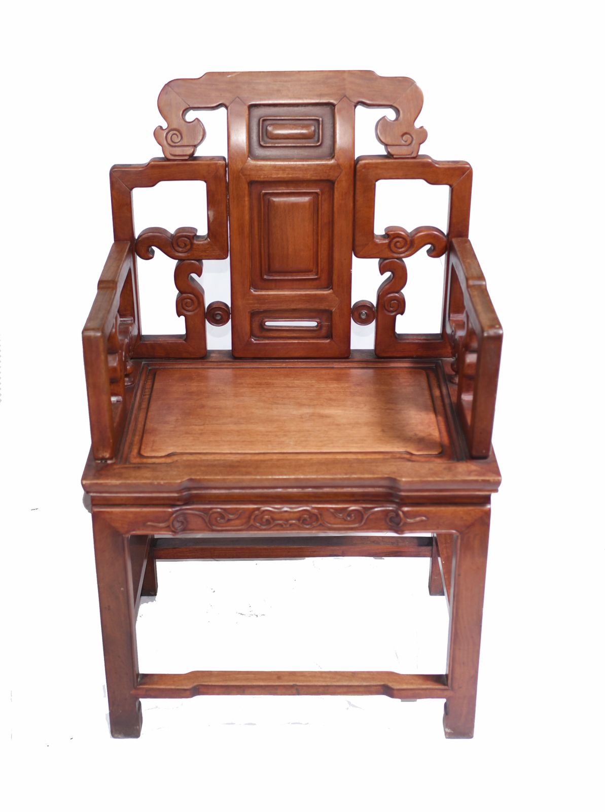 Pair Antique Chinese Arm Chairs   Hardwood Seats Interiors photo Furniture