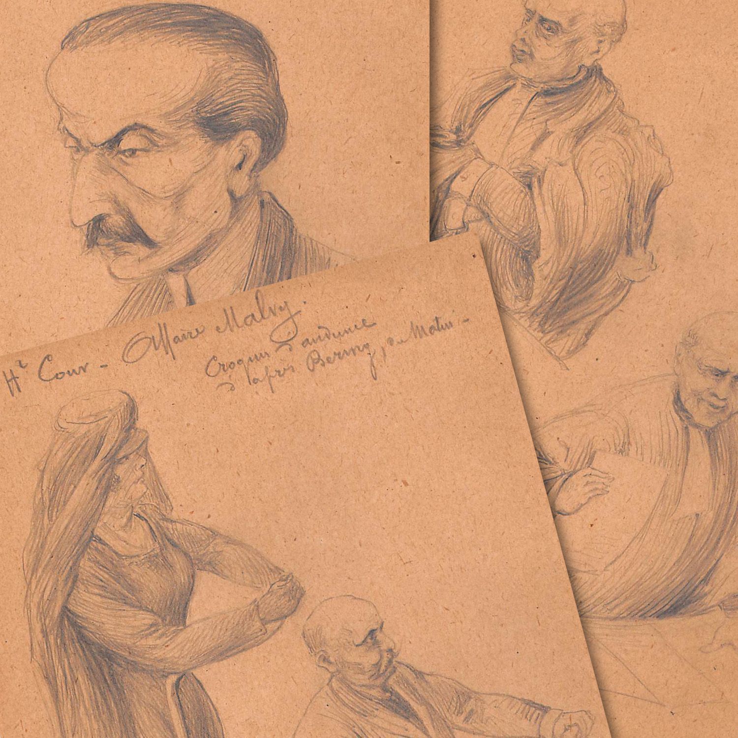 Series Of 13 Courtroom Drawings II Ird Republic The Malvy Case photo furniture