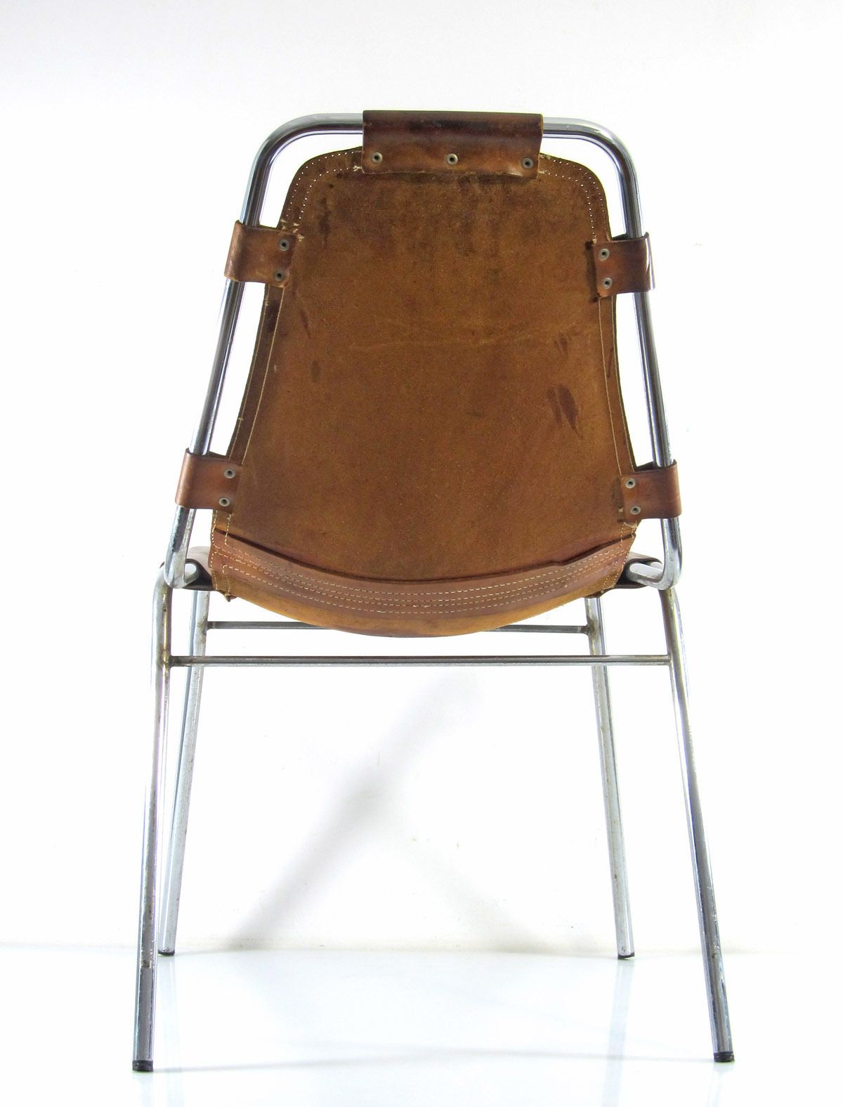 Charlotte Perriand Leather Les Arcs Chair Mid Century Design photo Furniture
