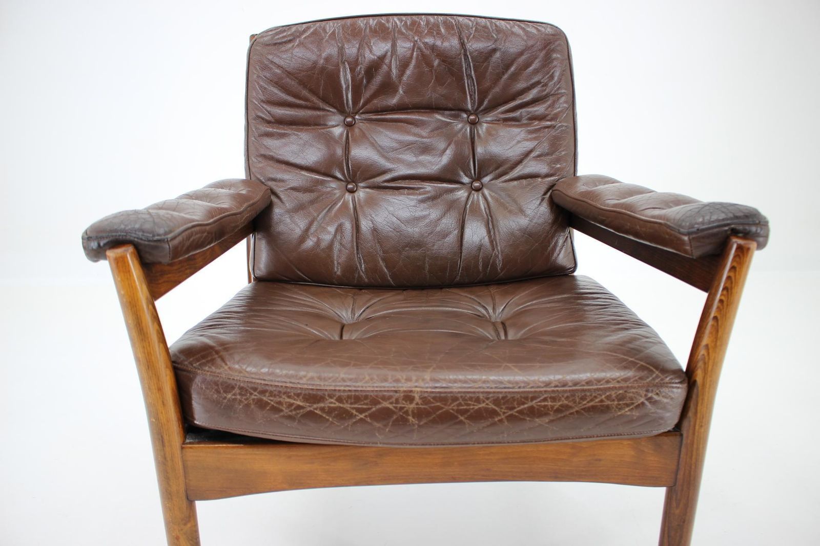 Mid Century Scandinavian Leather Armchair   1960 / Sweden / G Mobler photo buy
