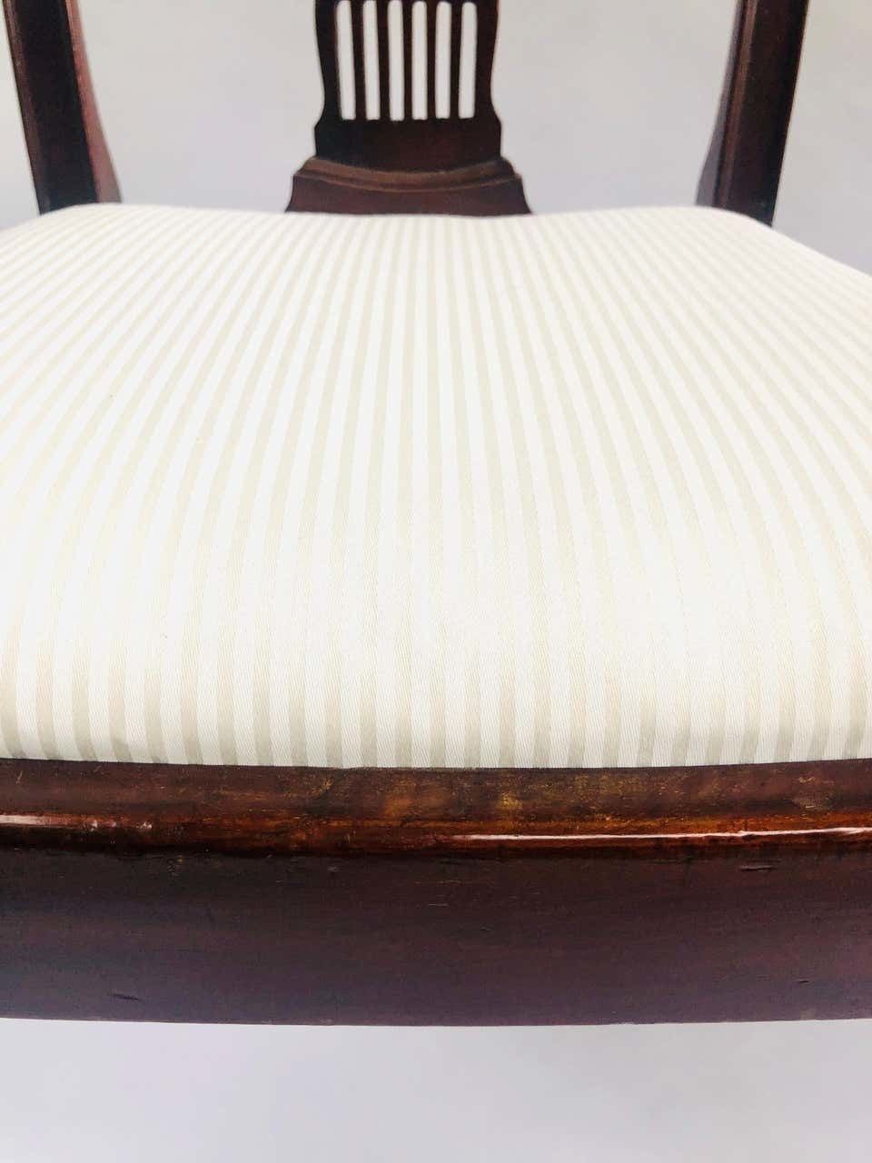 Quality Pair Of Antique Mahogany Carved Side / Desk Chairs photo buy