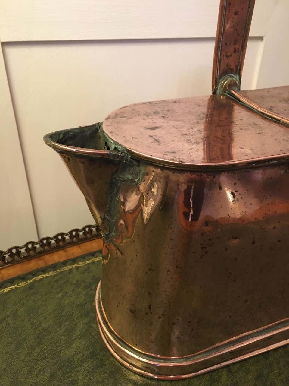 Quality Antique Victorian Copper Watering Can photo vinterior