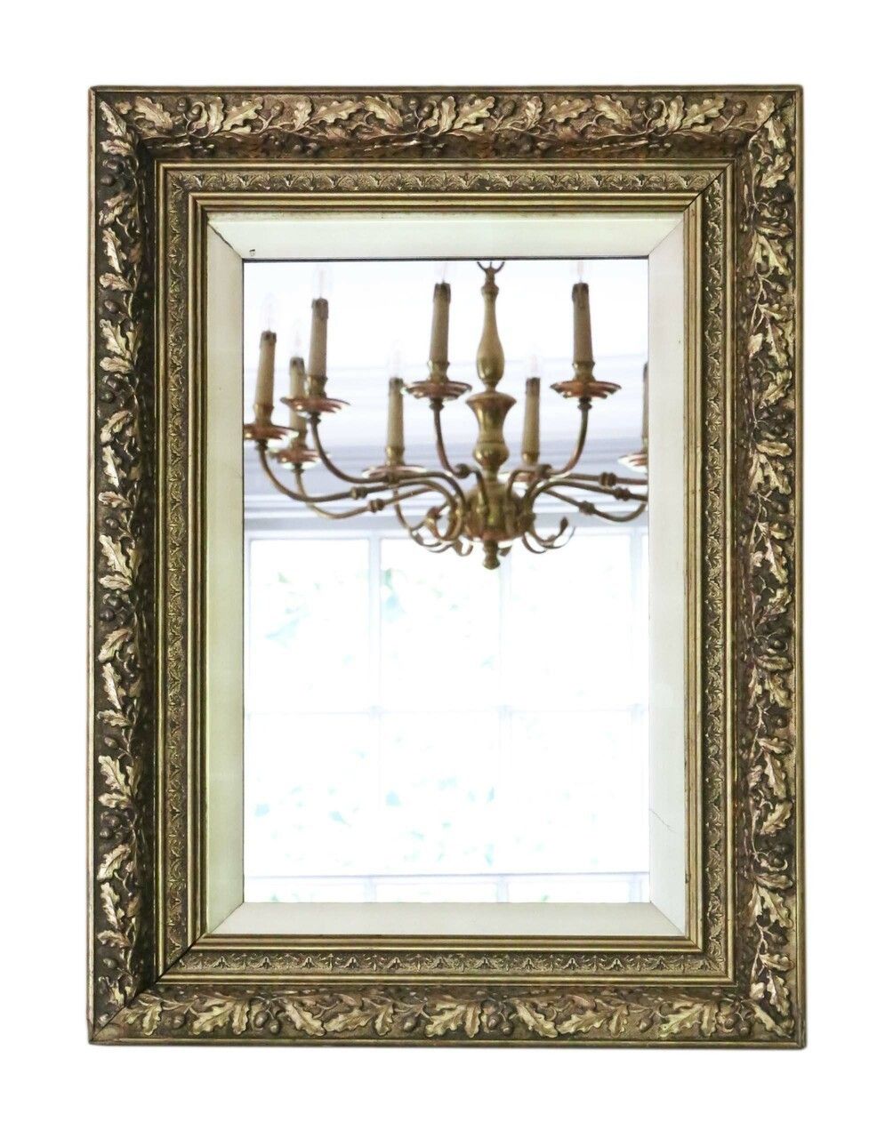 Large Gilt 19th Century Overmantle, Wall Mirror