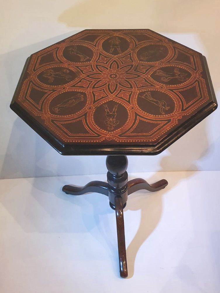 19th Century Hand Painted Occasional Table photo furniture