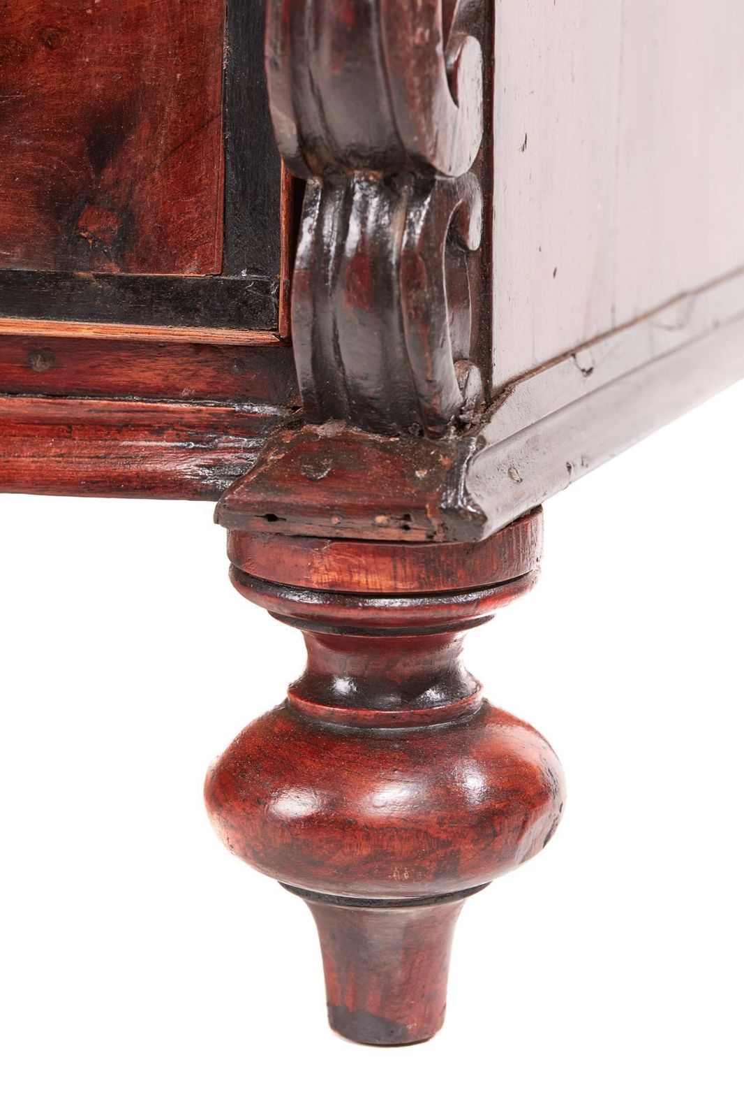 Unusual Antique Mahogany Bow Front Chest photo for sale