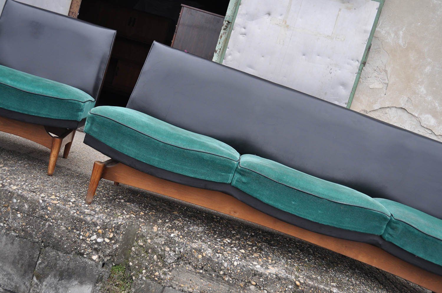 Mid Century Danish Sofa & Armchairs, 1960s, Set Of 4 photo 3595.0