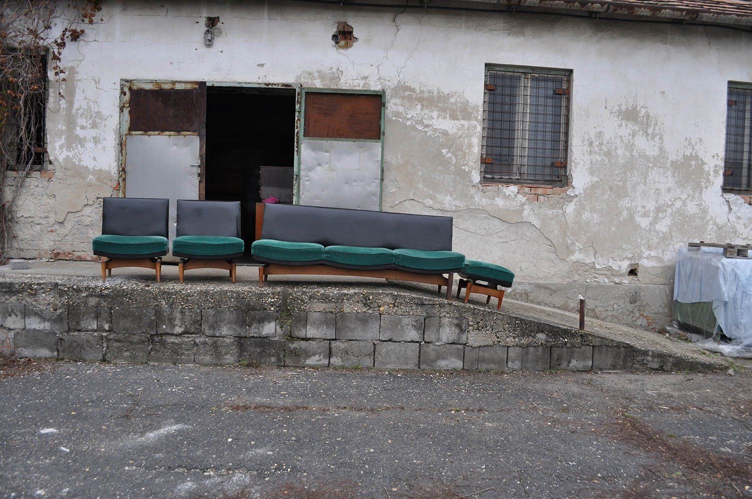 Mid Century Danish Sofa & Armchairs, 1960s, Set Of 4 photo buy