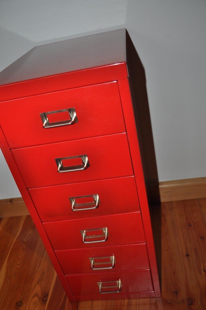 Industrial Metal Chest Of Drawers, 1980s photo for sale