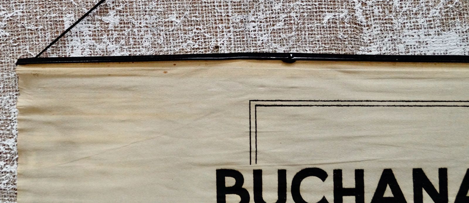 Rare Buchanan’s Black & White Whiskey Advertising Banner photo for sale