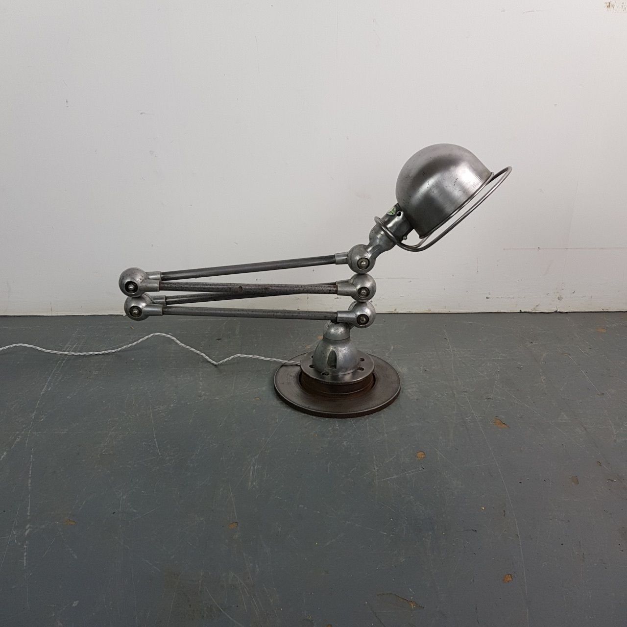 photo furniture Vintage Stripped And Polished Jielde Floor Lamp