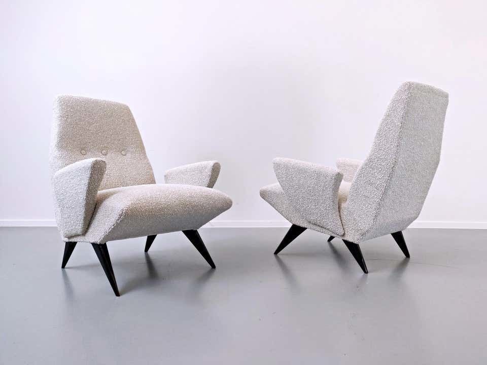 Pair Of Armchairs By Nino Zoncada For Frimar, Italy, Circa 1950 photo for sale