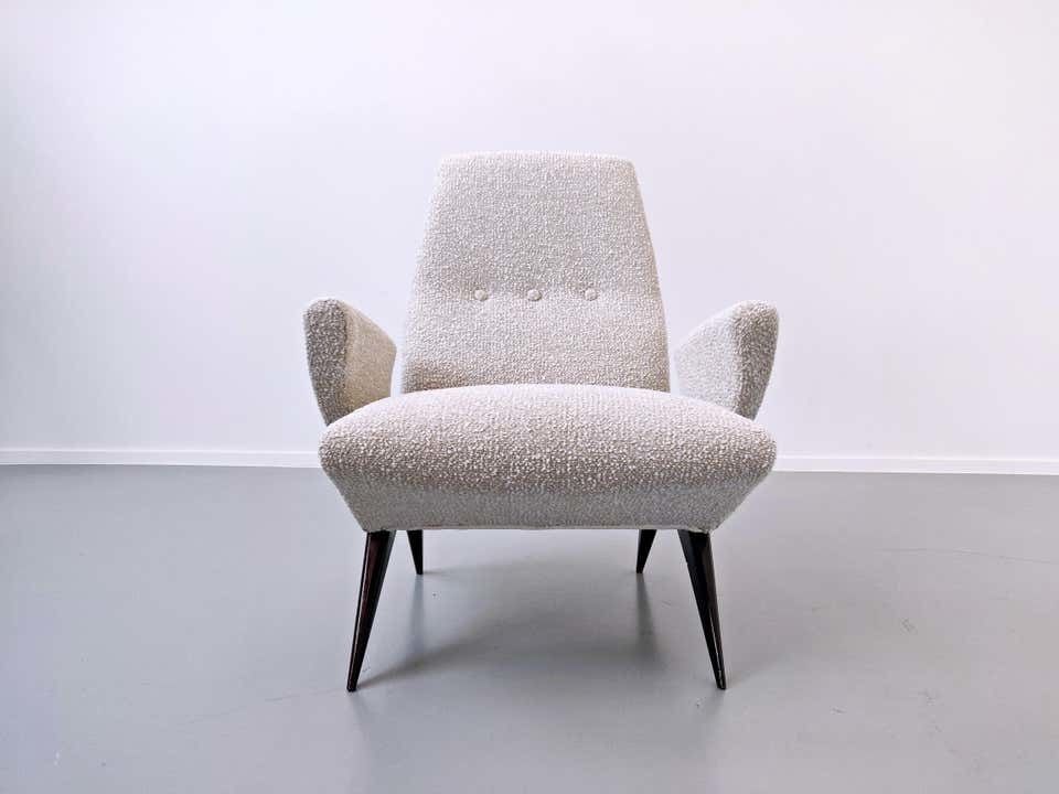 Pair Of Armchairs By Nino Zoncada For Frimar, Italy, Circa 1950 photo vintage