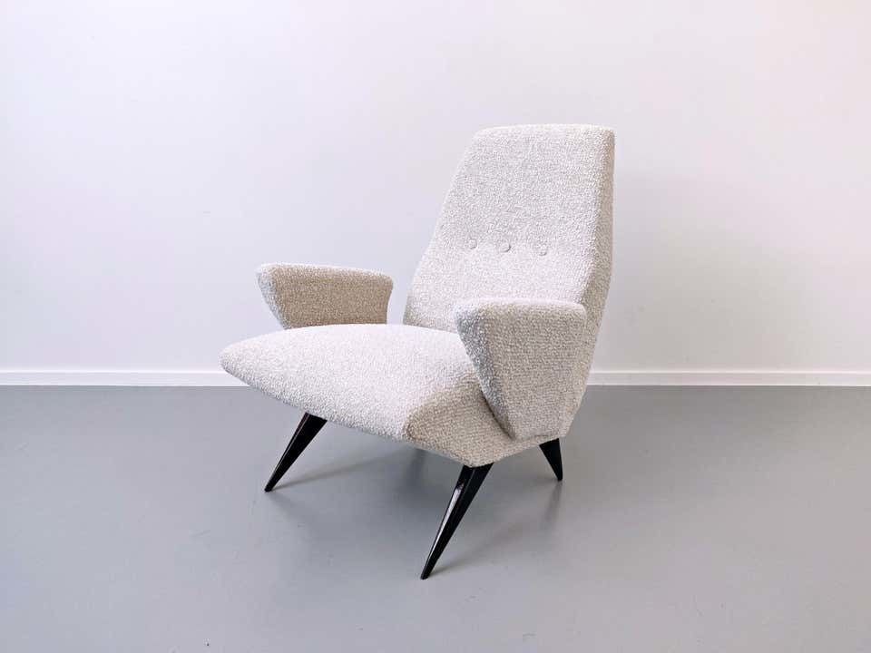 Furniture Pair Of Armchairs By Nino Zoncada For Frimar, Italy, Circa 1950 photo
