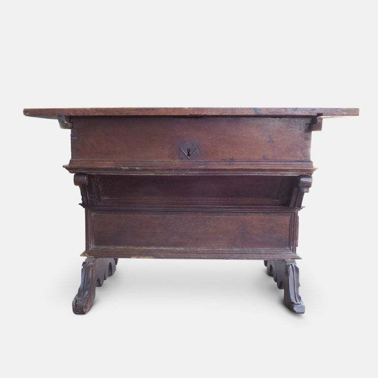 12000.0 Renaissance Swiss Bankers Or Merchants Table, Circa 1580 photo