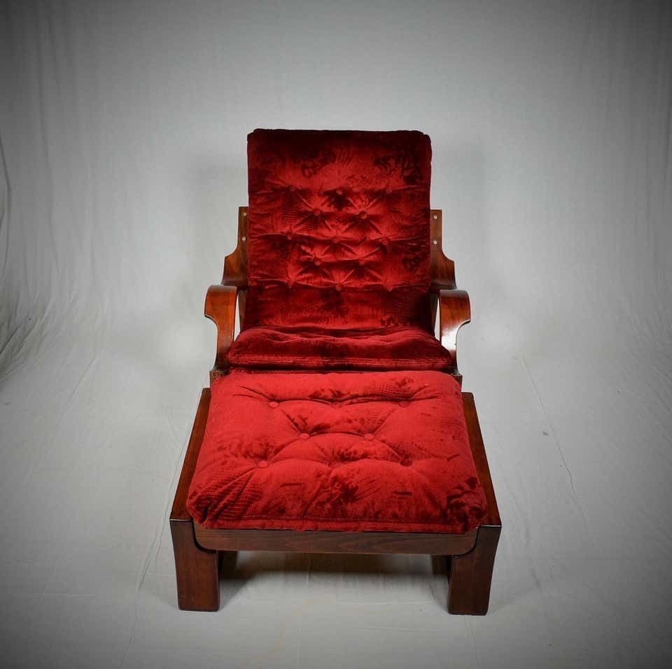 photo for sale Scandinavian Set Of Armchair And Tabouret , 1960s