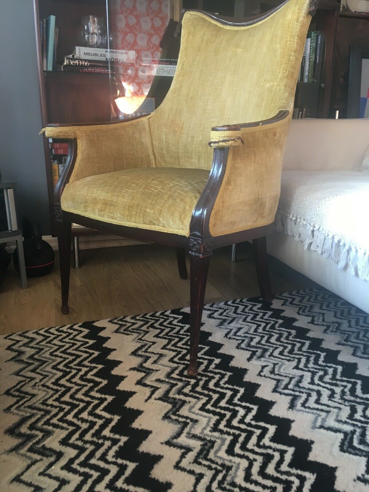 Rare Stunning Grosfeld House Swag And Drape Armchair, Hollywood Regency photo 995.0