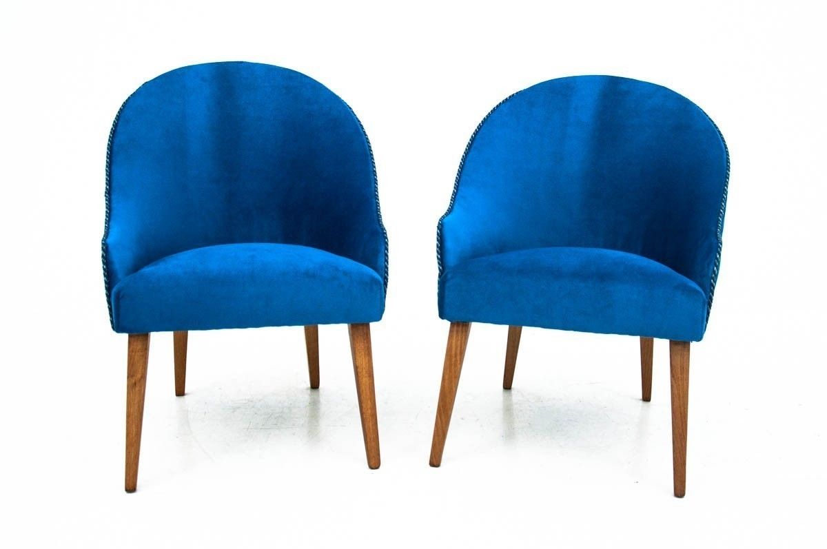 A Pair Of Club Armchairs, Poland, 1960s photo Furniture