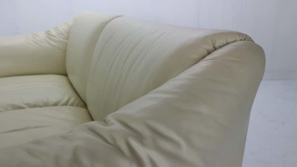 photo vinterior Mario Bellini "Tentazione" Leather Sofa Or Loveseat For Cassina, 1970s