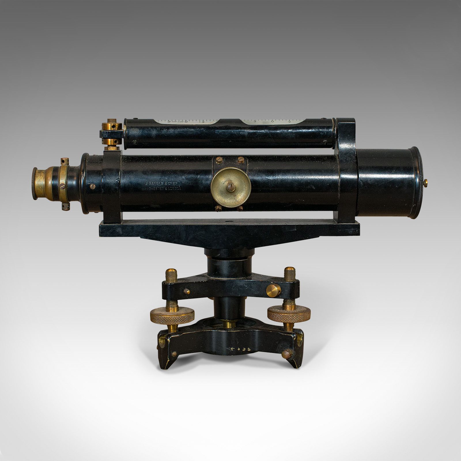 Antique Surveyor's Level, English, Brass, Scientific Instrument, Halden & Sons photo for sale