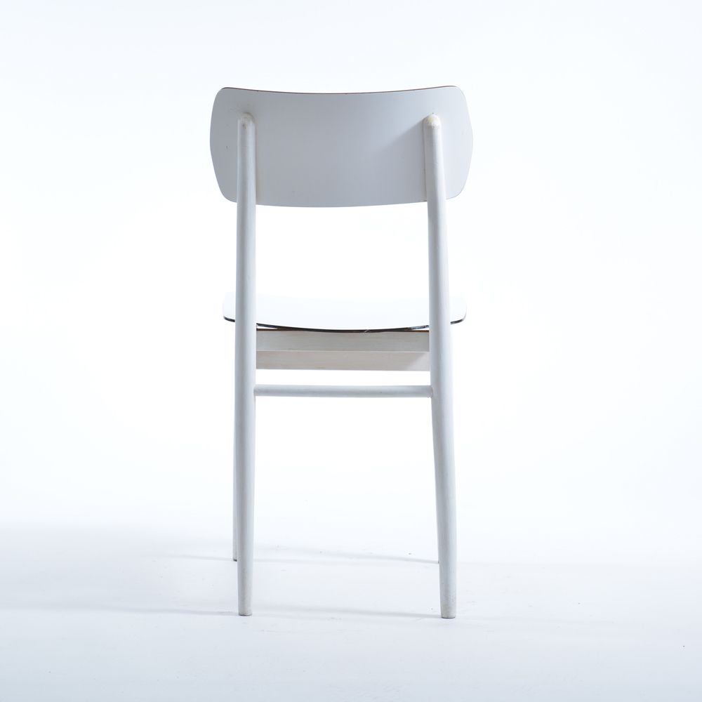 Midcentury White Chair By T On In Oak & Formica, Czechoslovakia 1960s photo furniture